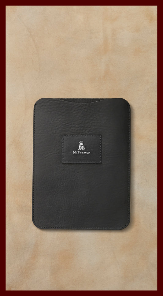 Bronson iPad Case Vegetable Tanned Cowhide-Black 10.9"