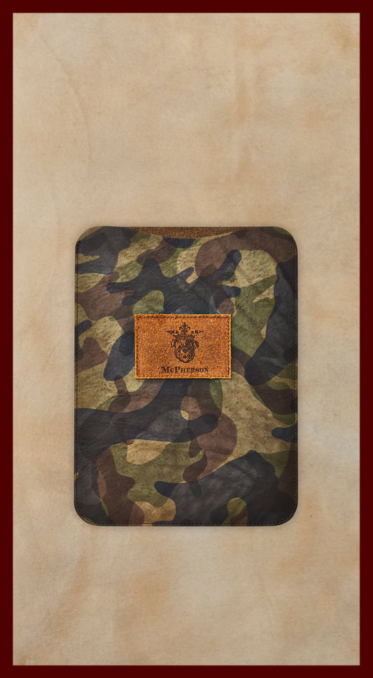 Bronson iPad Case Vegetable Tanned Cowhide-Camouflage-10.9"