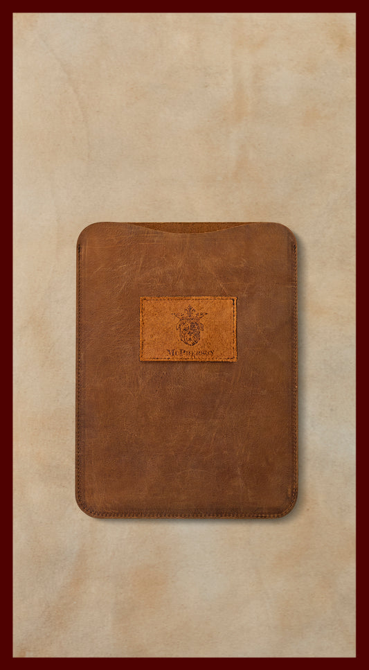 Bronson iPad Case Distressed Nubuck Cowhide-Chestnut 10.9"