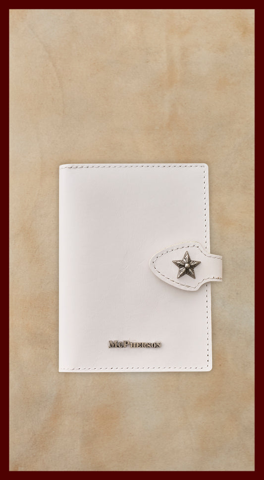 Butch Passport Wallet Vegetable Tanned Cowhide-White