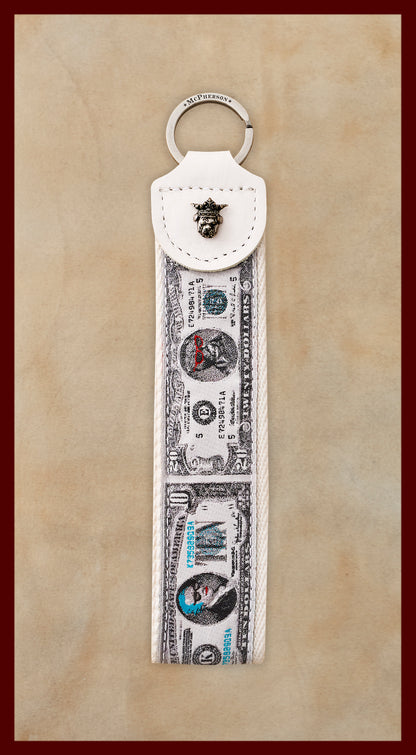 Porter Novelty Funny Money Pattern Key Fob