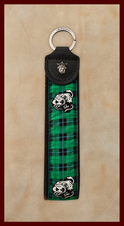Porter Novelty Green Plaid Key Fob