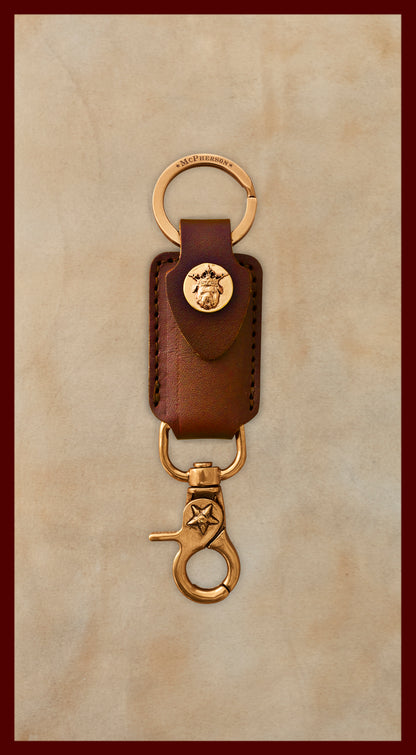 Tilman Medium Brown Valet Key Clip
