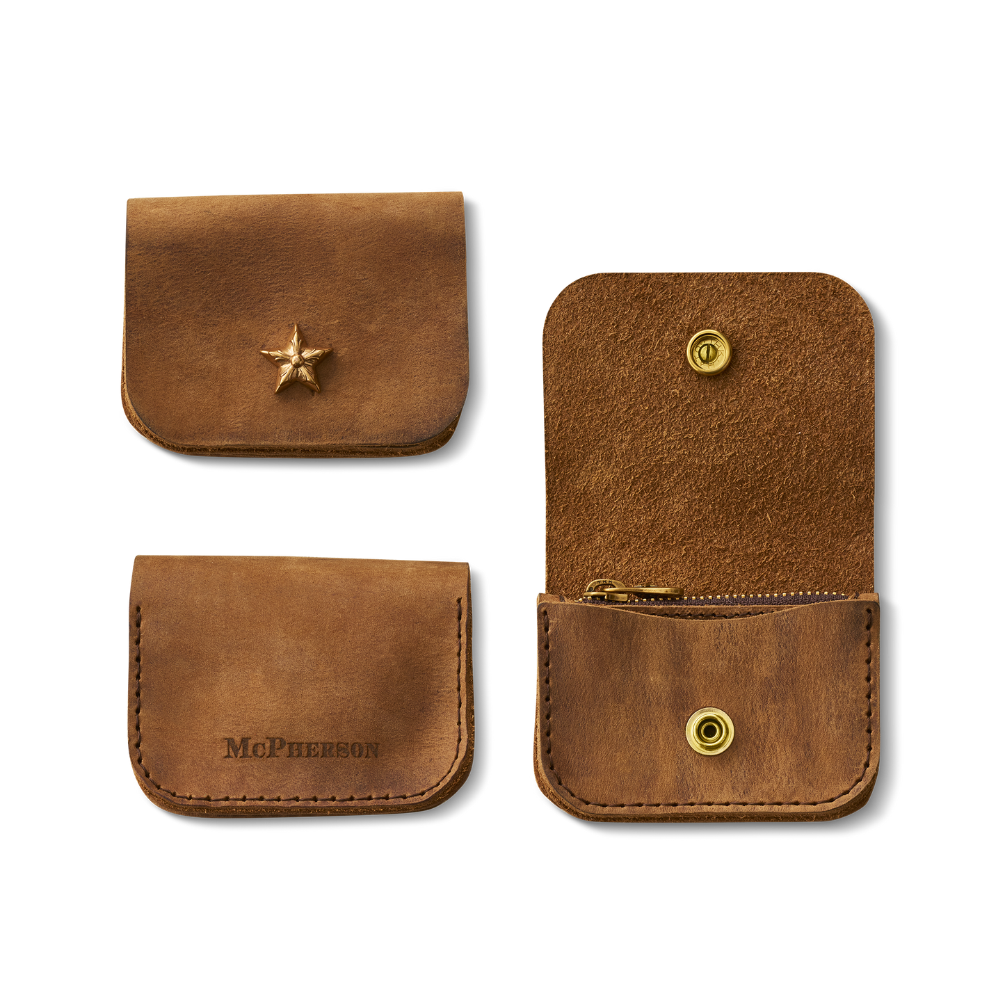 Winston Purse Distressed Nubuck Cowhide-Chestnut