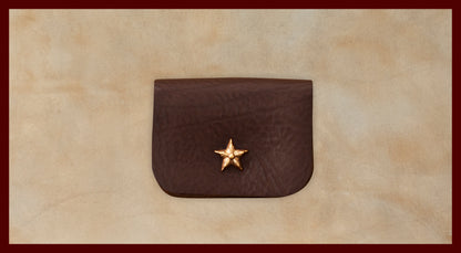 Winston Dark Brown Leather Coin Purse