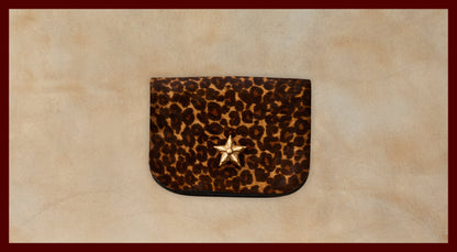 Winston Dark Leopard Leather Coin Purse